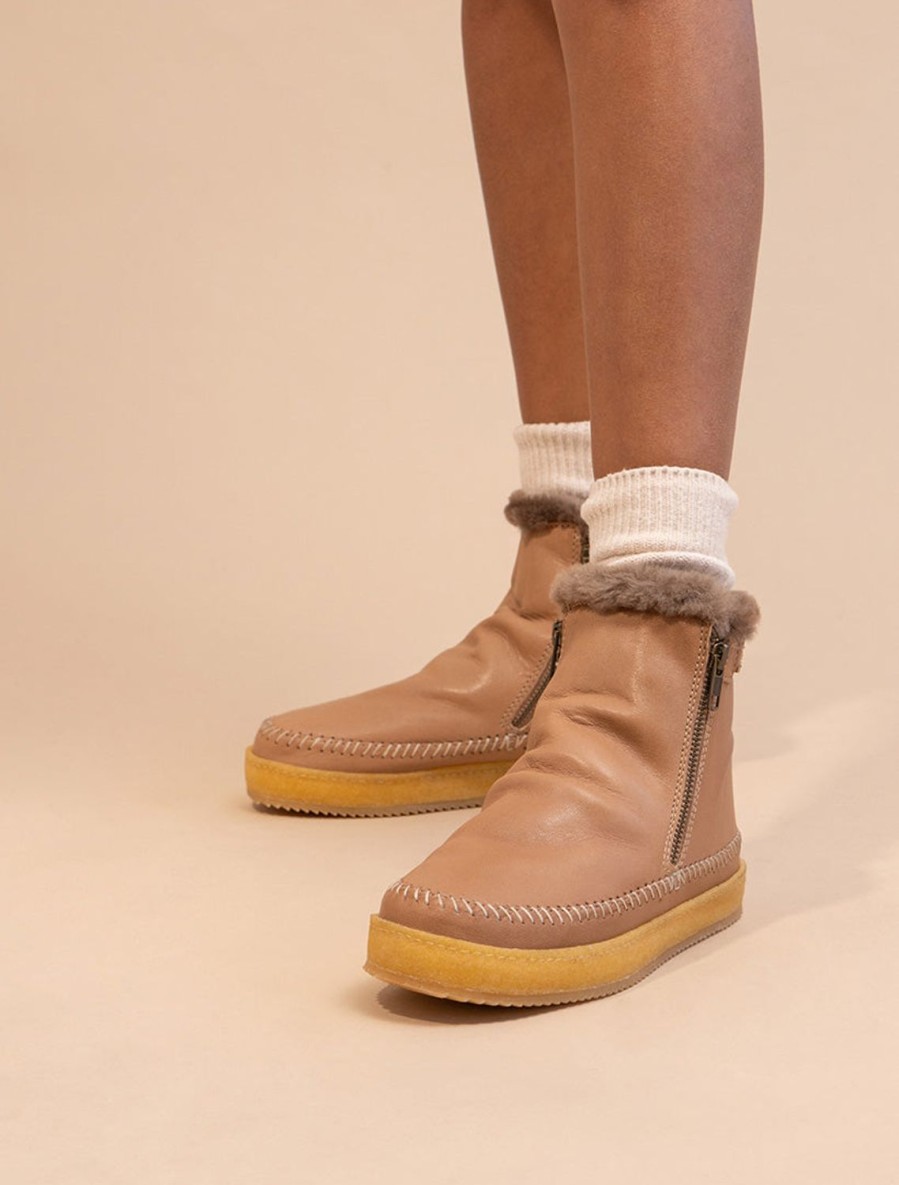 Shoes laidback london | Setsu Classic Ankle Boot Sienna Leather Copper