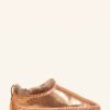 Shoes laidback london | Fuyu Crochet Sheepskin Slipper Boots Copper Shimmer