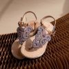 Sandals laidback london | Paisley Flat Light Brown Leather Baby Pink