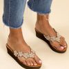 Sandals laidback london | Conley Wedge Light Brown Silver