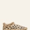 Shoes laidback london | Fuyu Crochet Sheepskin Slipper Boots Leopard