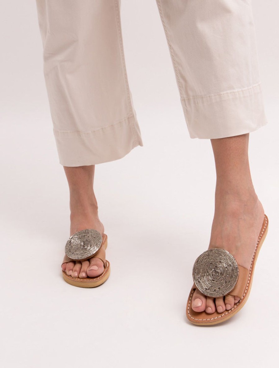 Sandals laidback london | Remi Lp Light Brown Silver