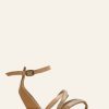 Sandals laidback london | Buyuni Flat Leather Sandal Silver