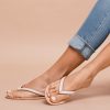 Sandals laidback london | Seri Flat Leather Sandal Snow White