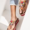 Sandals laidback london | Shibli Ssr Leather Sandal Red Mix