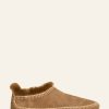 Shoes laidback london | Fuyu Crochet Sheepskin Slipper Boots Camel Suede