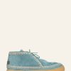 Shoes laidback london | Shenje Crochet Lace Up Chukka Boots Light Blue