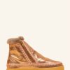 Shoes laidback london | Setsu Crochet Side Zip Ankle Boot Copper Shimmer