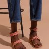 Sandals laidback london | Rumi Flat Leather Sandal Baby Pink