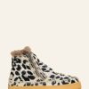 Shoes laidback london | Setsu Crochet Ankle Boot Black White Leopard