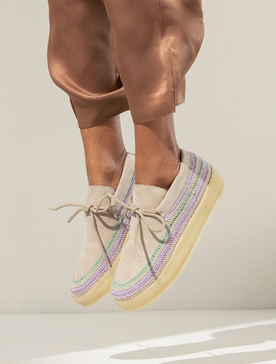 Shoes laidback london | Komo Sand Suede Lilac