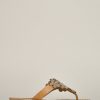 Sandals laidback london | Cooper Flat Light Brown Silver