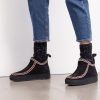 Shoes laidback london | Kotro Moccasin Black Suede Natural Maroon