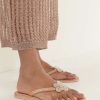 Sandals laidback london | Amber Flat Light Brown Leather Silver