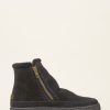 Shoes laidback london | Setsu Crochet Ankle Boot Black Suede