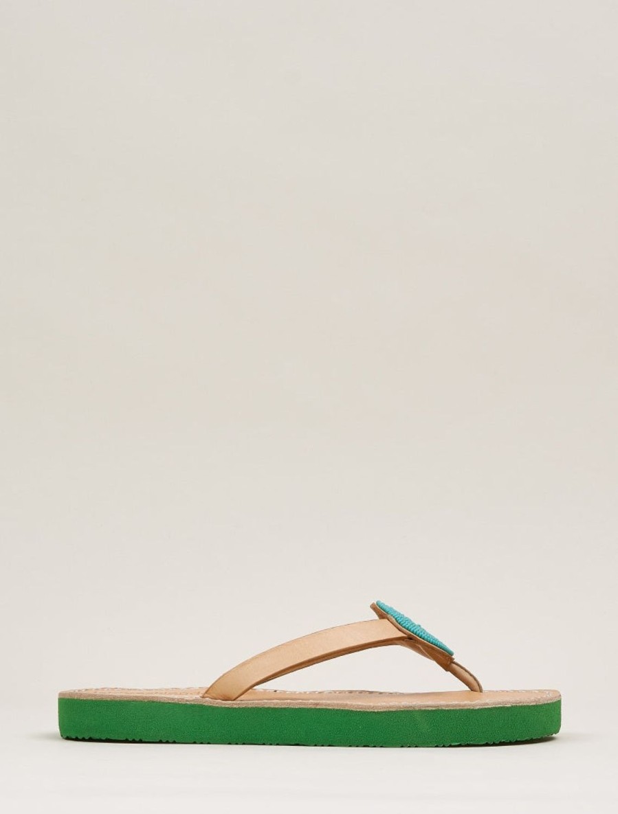 Sandals laidback london | Doli Ssg Leather Sandal Emerald